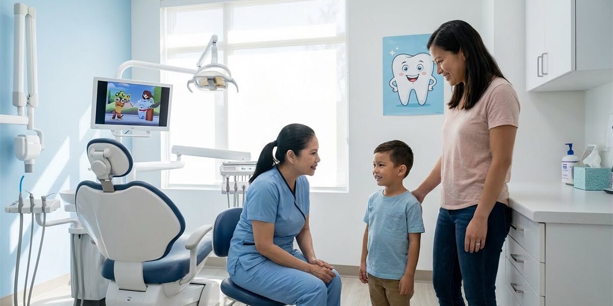 dentist-wisdom-teeth-removal-woodbridge-va Dentist in Woodbridge VA welcoming patient for wisdom teeth removal consultation