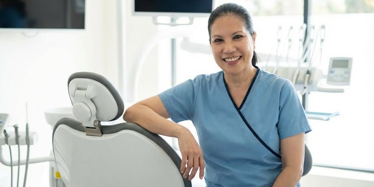 Patient receiving jaw surgery recovery guidance at Christine Mai DDS Woodbridge VA