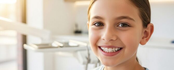 invisible braces for kids Woodbridge VA smiling child