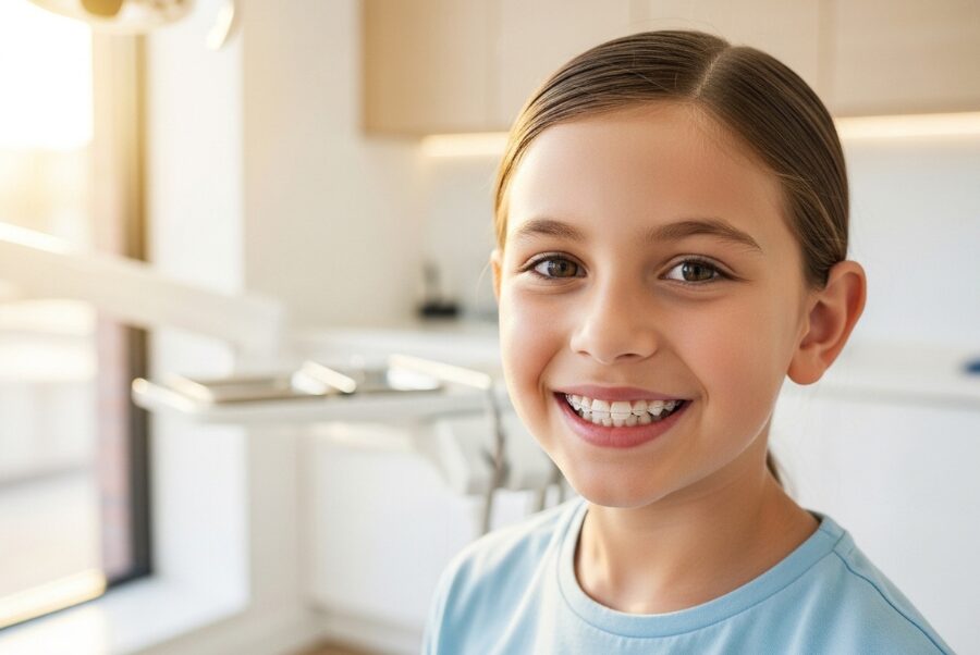 invisible-braces-kids-woodbridge-va invisible braces for kids Woodbridge VA smiling child